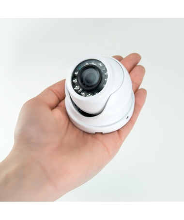 Telecamera Mini Dome AHD 1,3 Mpx 960p Bianca