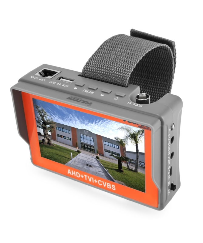 Tester LCD 4,3 Pollici Video ed Alimentazione AHD-Analogico