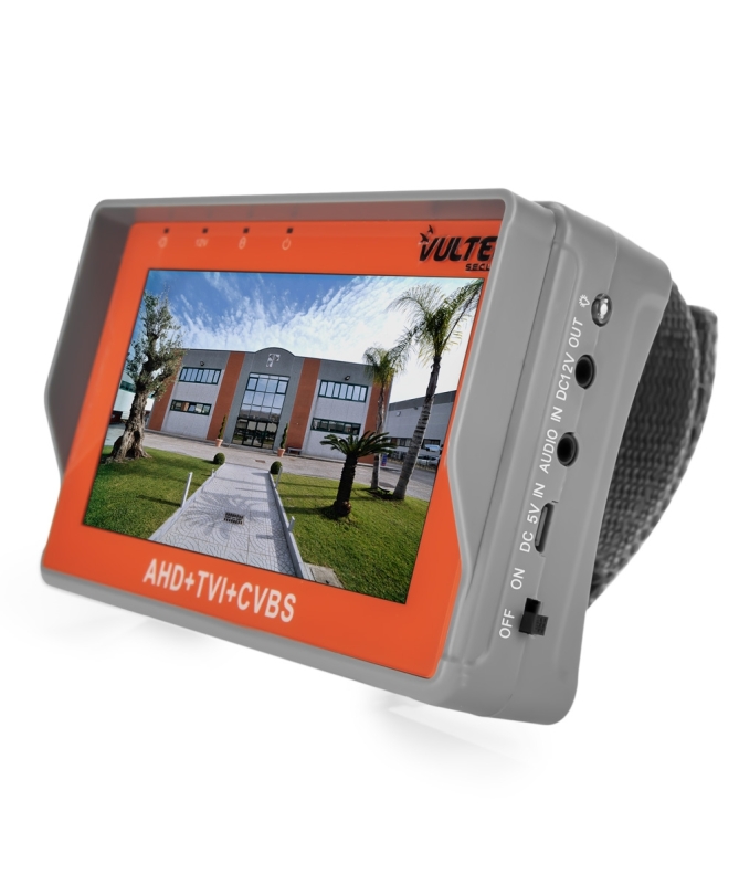Tester LCD 4,3 Pollici Video ed Alimentazione AHD-Analogico