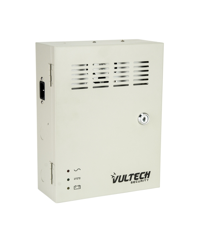 Box Alimentatore Centralizzato 12V 10A 9 Canali - Alloggio Batteria - Funzione Backup - PTC