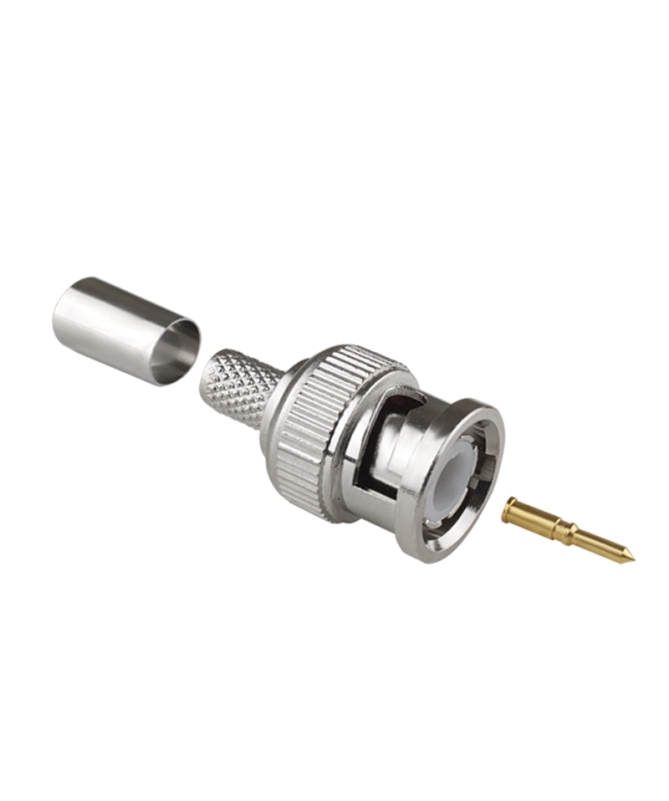 Connettore BNC Maschio a Crimpare per cavo RG179