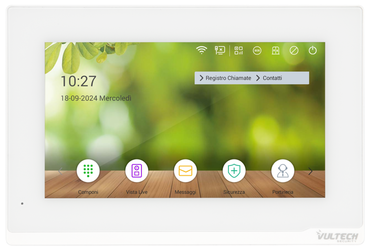 Tecnologia IP: postazione interna VS-PI217W/2IPLXB