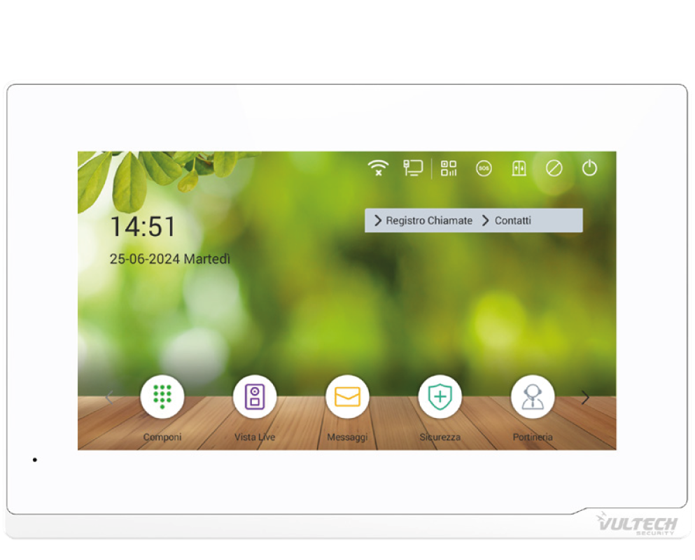 Tecnologia IP: postazione interna VS-PI217W-LXB