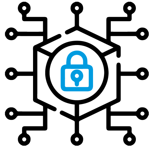 icona privacy e sicurezza linea Evo VulTech Security